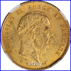 1873 HC CS Denmark Gold 20 Kroner NGC MS62 1873 HC CS Denmark Gold 20 Kroner NGC MS62
