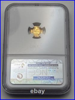1873 Octagonal Indian Gold 50C BG-942 NGC MS63 Rare Exonumia Coin