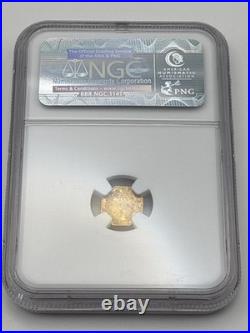 1873 Octagonal Indian Gold 50C BG-942 NGC MS63 Rare Exonumia Coin