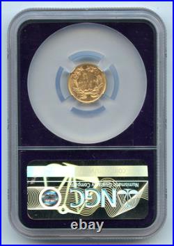1874 $1 Gold Indian Princess NGC MS63 Trader Bea
