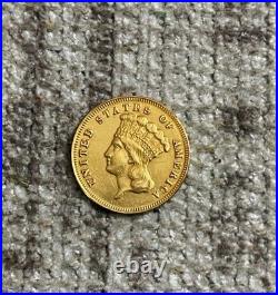 1874 $3 Gold Coin