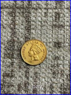1874 $3 Gold Coin