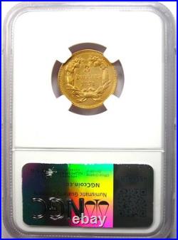 1874 Three Dollar Indian Gold Coin $3 Certified NGC AU Details Rare Type