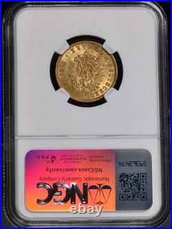 1878 J Germany Gold 20 Mark Hamburg NGC AU58