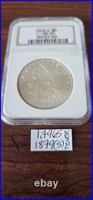 1879-S Morgan Silver Dollar, NGC MS-65, Rare Coin, Fabulous Gold Toner 1879-S Morgan Silver Dollar, NGC MS-65, Rare Coin, Fabulous Gold Toner