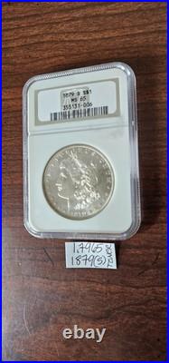 1879-S Morgan Silver Dollar, NGC MS-65, Rare Coin, Fabulous Gold Toner 1879-S Morgan Silver Dollar, NGC MS-65, Rare Coin, Fabulous Gold Toner