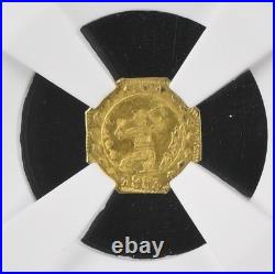 1883 1/4 California Gold, Miner With Pick, Q Oct / Ngc Ms64