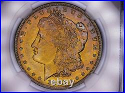 1883 O Morgan Silver Dollar Stunning Gold Toning Toned Ngc Ms64 Toner Coin