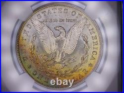 1883 O Morgan Silver Dollar Stunning Gold Toning Toned Ngc Ms64 Toner Coin