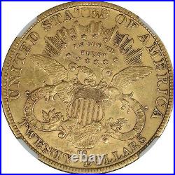 1884-CC NGC $20 Gold Liberty Double Eagle AU55 Carson City Coin