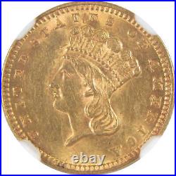 1889 Indian Princess Head Dollar MS 61 NGC Gold $1 Coin SKUI17354