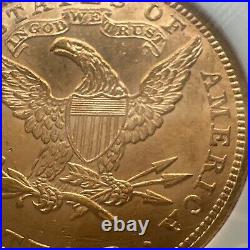 1892 $10 Liberty Head US Gold Eagle Coin NGC MS 61 OLD HOLDER