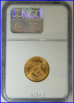 1892 Liberty Head Gold Half Eagle Five Dollar $5 NGC MS 63 Coin