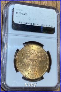 1895 $20 Gold Liberty Head Double Eagle MS62 Coin NGC Certified no reserve