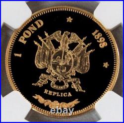 1898 (1999) Official 500 Minted Gold South Africa Pond Stamped 9 Ngc Proof 69 Uc