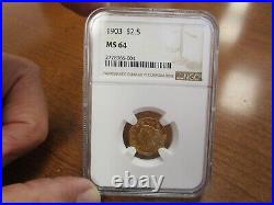 1903 United States Liberty $2.50 Gold Coin NGC MS64