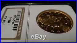 1904 $20 Liberty Double Eagle Gold Coin NGC MS63, low starting bid