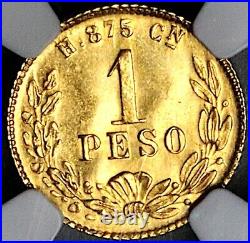 1904-Cn NGC MS 64 Mexico Gold 1 Peso Culiacan Mint State Coin (24030101C)