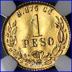 1904-Cn NGC MS 64 Mexico Gold 1 Peso Culiacan Mint State Coin (24030101C)