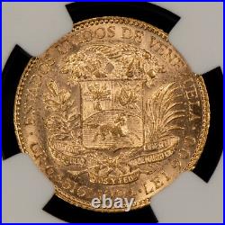 1904 Venezuela 20 Bolivares Gold Coin NGC MS 61.1867 AGW SKU-G4946