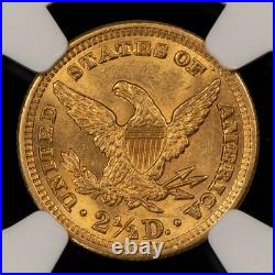 1905 G$2.50 Liberty Head Gold Quarter Eagle Frosty NGC MS 62 SKU-G5718