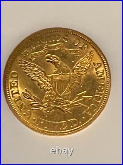 1905-P $5 LIBERTY MS-62 GREAT BULLION BUY Gold 1/2 Eagle Pre 1933-NGC CERTIFIED