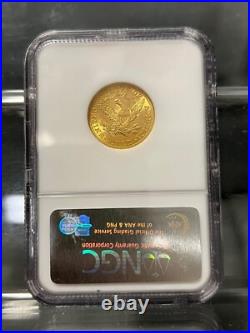 1905-P $5 LIBERTY MS-62 GREAT BULLION BUY Gold 1/2 Eagle Pre 1933-NGC CERTIFIED