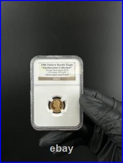1906 Pattern Double Eagle 1/10 oz. 999 Gold Smithsonian Collection (CAE) 1906 Pattern Double Eagle 1/10 oz. 999 Gold Smithsonian Collection (CAE)