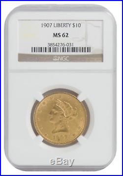 1907 $10 Gold Liberty Head MS62 NGC