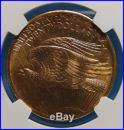 1907 $20 St. Gaudens Gold Double Eagle MS-64 NGC, Better Coin