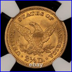 1907 G$2.50 Liberty Head Gold Quarter Eagle Frosty NGC MS 63 SKU-G5719