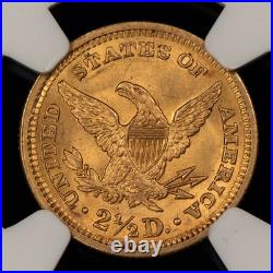 1907 G$2.50 Liberty Head Gold Quarter Eagle Frosty NGC MS 63 SKU-G5720