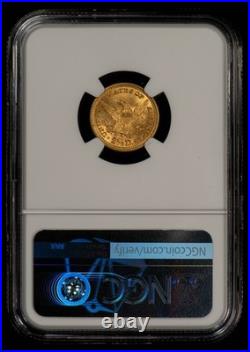 1907 G$2.50 Liberty Head Gold Quarter Eagle Frosty NGC MS 63 SKU-G5721