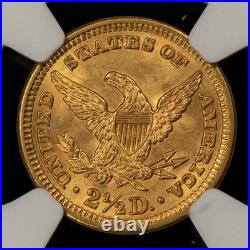 1907 G$2.50 Liberty Head Gold Quarter Eagle Frosty NGC MS 63 SKU-G5721