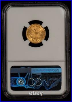 1907 G$2.50 Liberty Head Gold Quarter Eagle Frosty PQ NGC MS 64 SKU-G5722