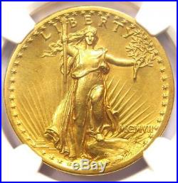 1907 High Relief Saint Gaudens Gold Double Eagle $20 Coin NGC AU Details