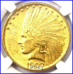 1907 Indian Gold Eagle $10 Coin Certified NGC MS63 (BU UNC) Rare Grade
