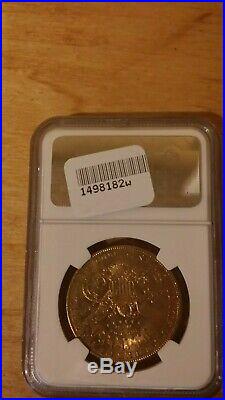 1907 NGC rated MS 63 $20 Gold Liberty Head Double Eagle collectible coin