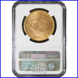 1907 to 1927 $20 St. Gaudens Gold Double Eagle NGC MS63 Random Year