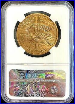 1908 No Motto $20 American Gold Eagle Saint Gaudens MS63 NGC Mint Coin