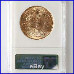 1908 St Gaudens $20 NGC CAC Certified MS65 No Motto US Mint State Gold Coin
