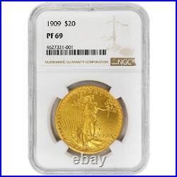 1909 $20 St. Gaudens NGC PF69 Rare Coin Rare Coin