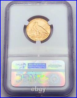 1909-D $5 Gold Indian NGC MS63 CAC Half Eagle 511003