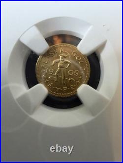 1909 WA Gold 1/2 DWT Alaska-Yukon-Pacific Expo Hart's Coins of the West NGC