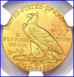 1911-D Indian Gold Quarter Eagle $2.50 Coin Strong D Certified NGC AU Details