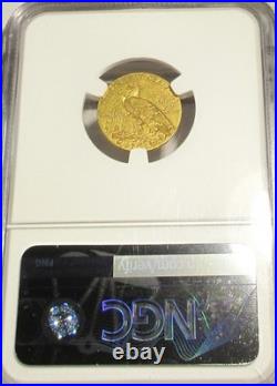 1911 Indian Head $2.5 Quarter Eagle Gold Coin Ngc Ms61 Rare Us Coin
