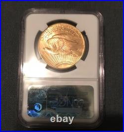 1911-d $20 Saint Gaudens Gold Double Eagle Ngc Ms 65 Cac Gem Bu Stellar Color