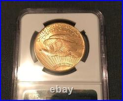 1911-d $20 Saint Gaudens Gold Double Eagle Ngc Ms 65 Cac Gem Bu Stellar Color