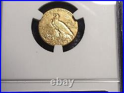 1912 21/2 Indian Gold Coin NGC AU Details Removed From Jewelery