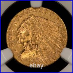 1912 G$2.50 Indian Head Gold Quarter Eagle PQ Tough Date NGC MS 61 G5603